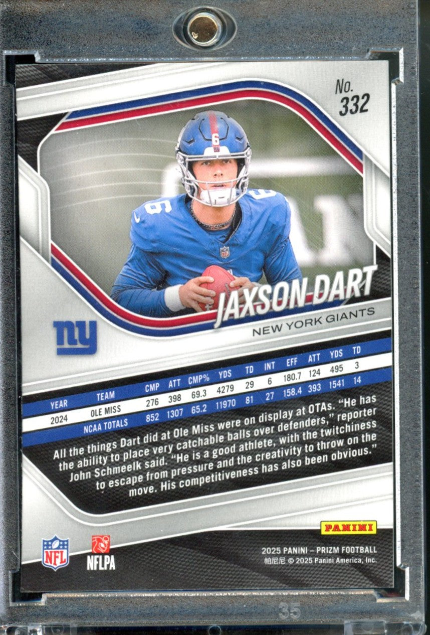 2025 PANINI PRIZM JAXON DART BASE ROOKIE #332
