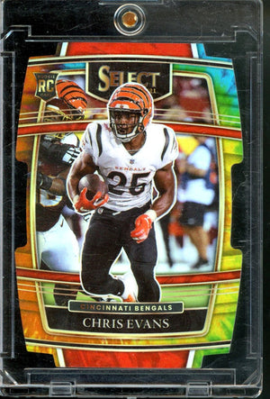 2021 PANINI SELECT CHRIS EVANS ROOKIE TIE-DYE DIE CUT /25