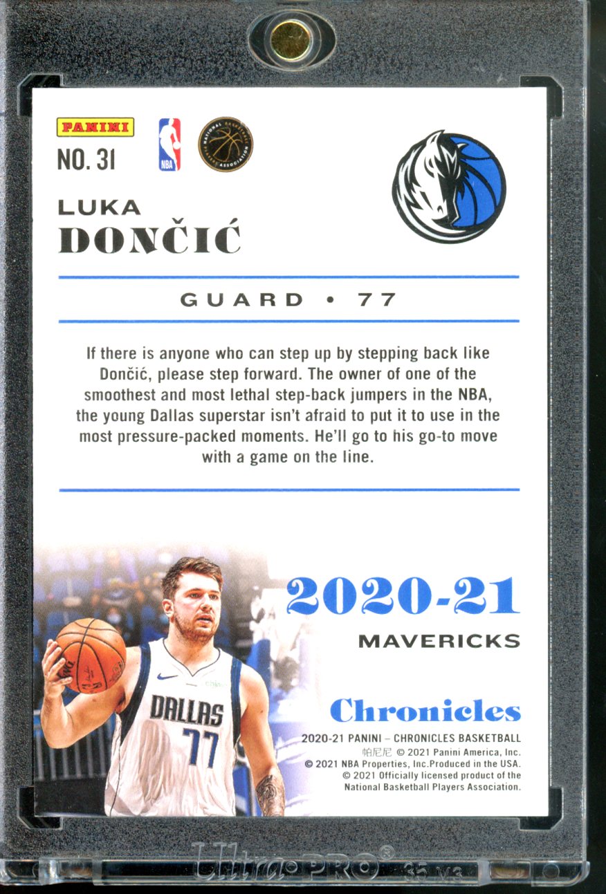 2020-21 PANINI CHRONICLES LUKA DONCIC RED /149