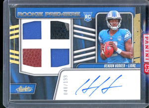 2023 PANINI ABSOLUTE HENDON HOOKER ROOKIE PREMIERE 4 MATERIAL PATCH AUTO /199