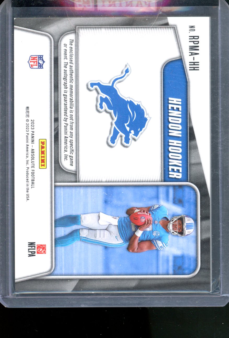2023 PANINI ABSOLUTE HENDON HOOKER ROOKIE PREMIERE 4 MATERIAL PATCH AUTO /199
