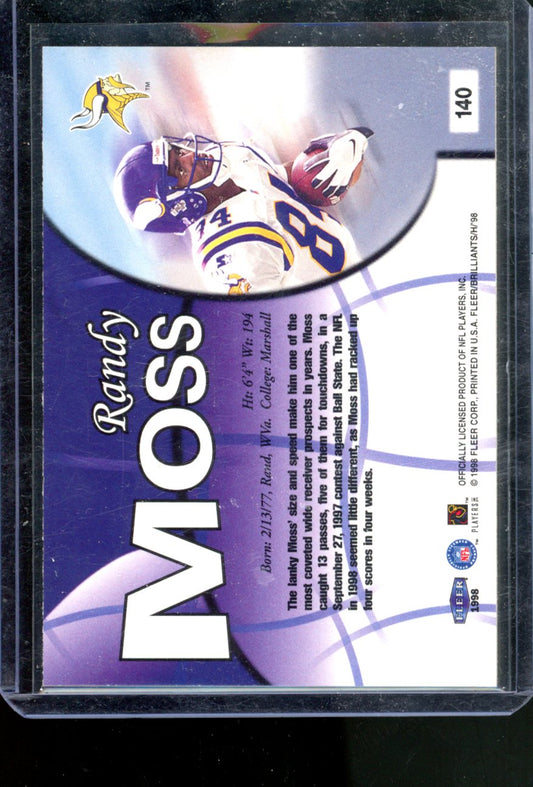 1998 Fleer Brilliants Randy Moss Rookie #140
