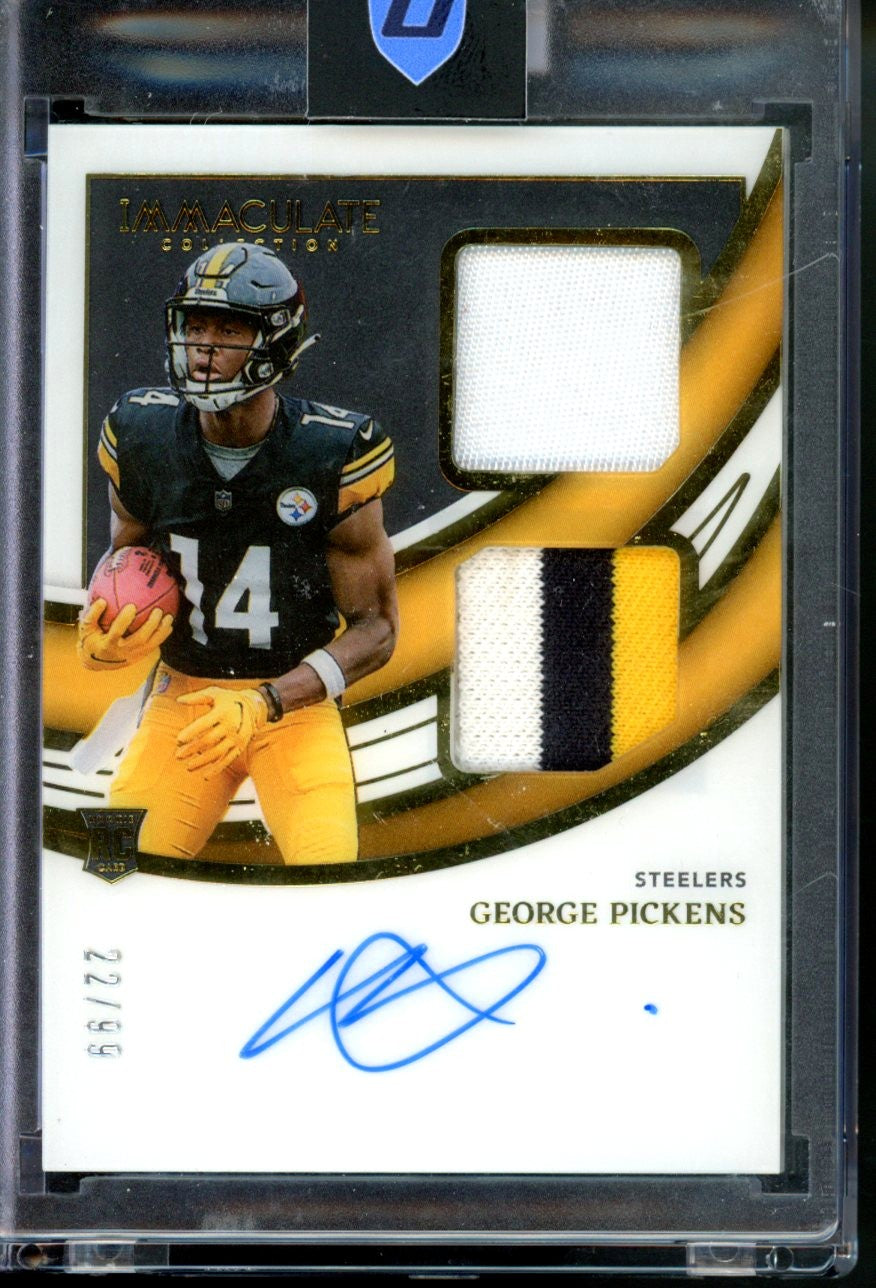 *SEE DESCRIPTION!!! 2022 PANINI IMMACULATE COLLECTION GEORGE PICKENS DUAL PATCH RPA /99