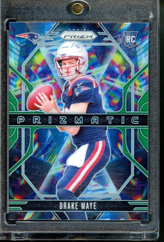 2024 PANINI PRIZM DRAKE MAYE GREEN PRIZMATIC ROOKIE