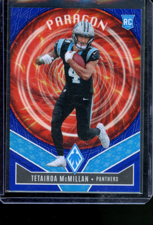 2025 PANINI PHOENIX TETAIROA MCMILLAN PARAGON ROOKIE BLUE /199 BOOKEND