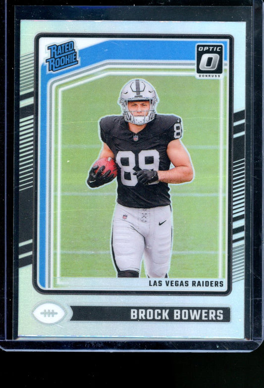 2024 PANINI DONRUSS OPTIC BROCK BOWERS RATED ROOKIE HOLO #215