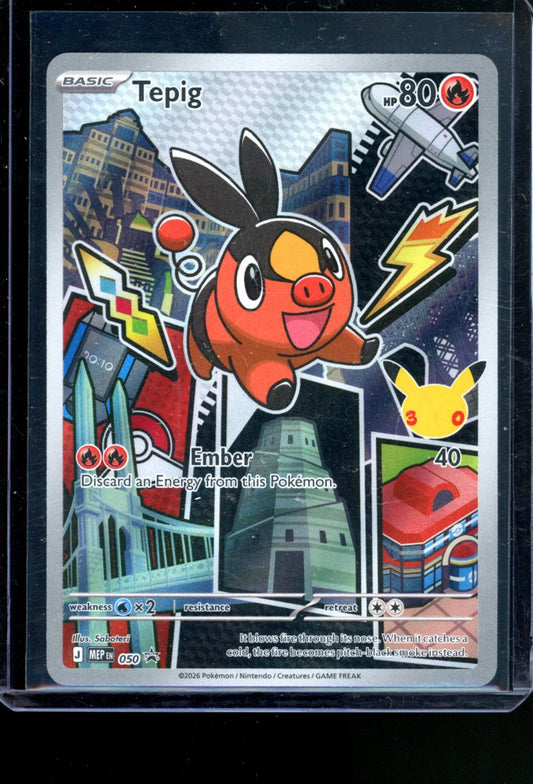 Pokemon TCG Tepig MEP 050 First Partner Series 2 PROMO