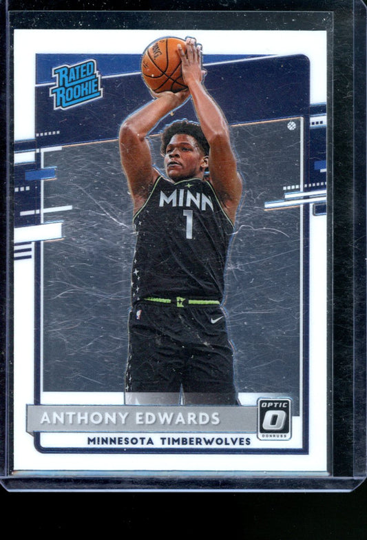 2020-21 PANINI DONRUSS OPTIC ANTHONY EDWARDS RATED ROOKIE BASE #151