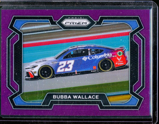 2024 PANINI PRIZM RACING RIDES BUBBA WALLACE PURPLE PRIZM /99