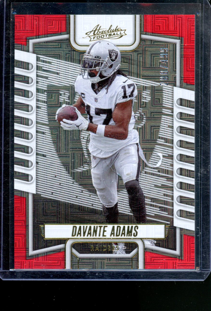 2023 PANINI ABSOLUTE FOOTBALL DAVANTE ADAMS RED MOJO /499