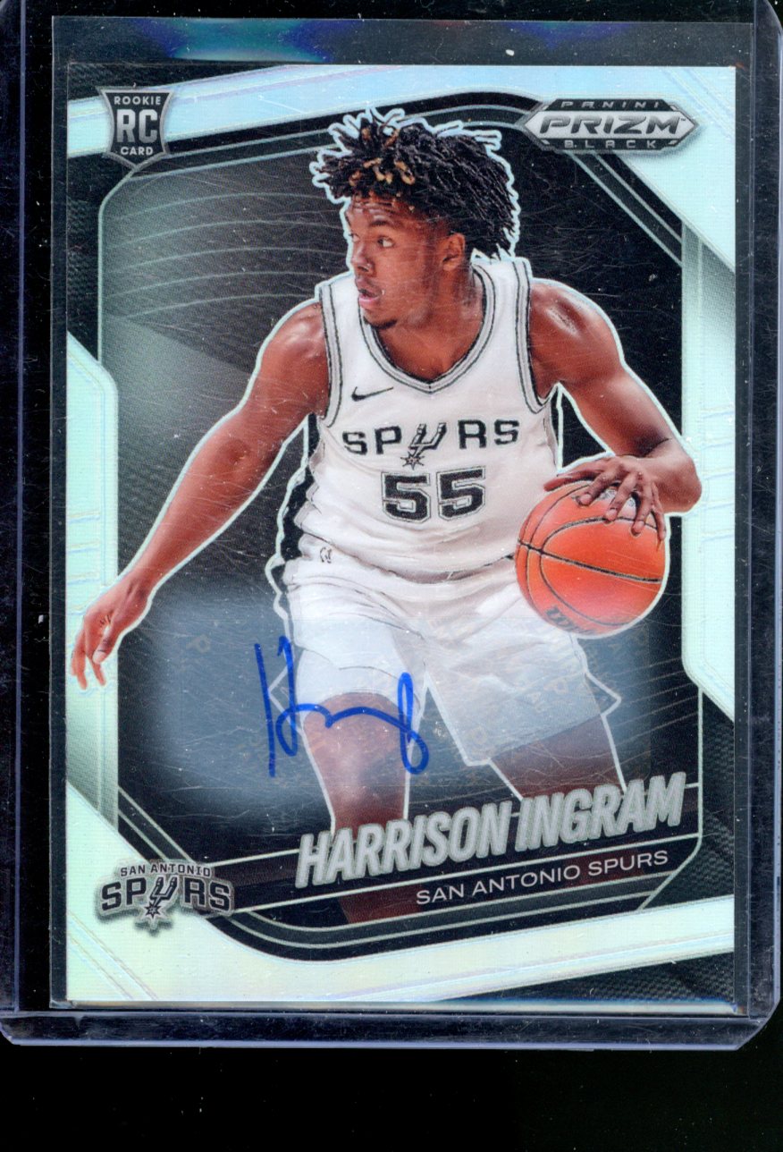 2024-25 PANINI PRIZM BLACK HARRISON INGRAM SILVER ROOKIE AUTO