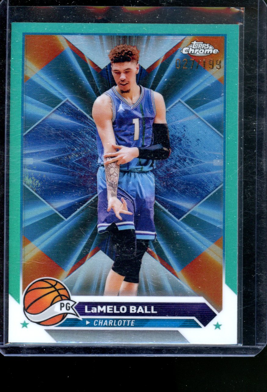 2023-24 TOPPS CHROME LAMELO BALL AQUA /199