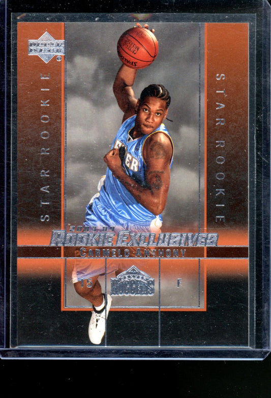 2003-04 UPPER DECK ROOKIE EXCLUSIVES CARMELO ANTHONY RC STAR ROOKIES