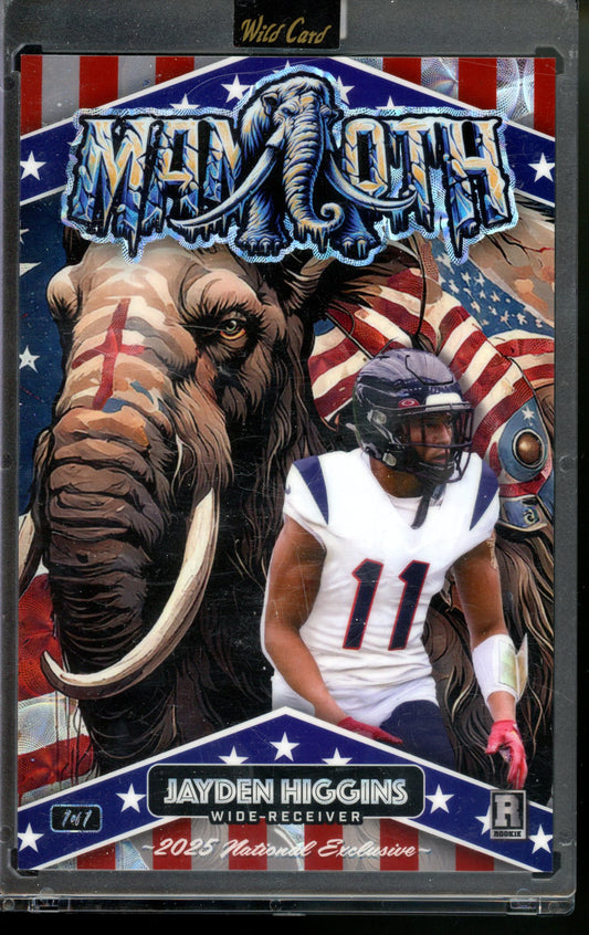 2025 Wild Card Mammoth National NSCC Exclusive Jayden Higgins Jumbo RC SCOPE #1/1
