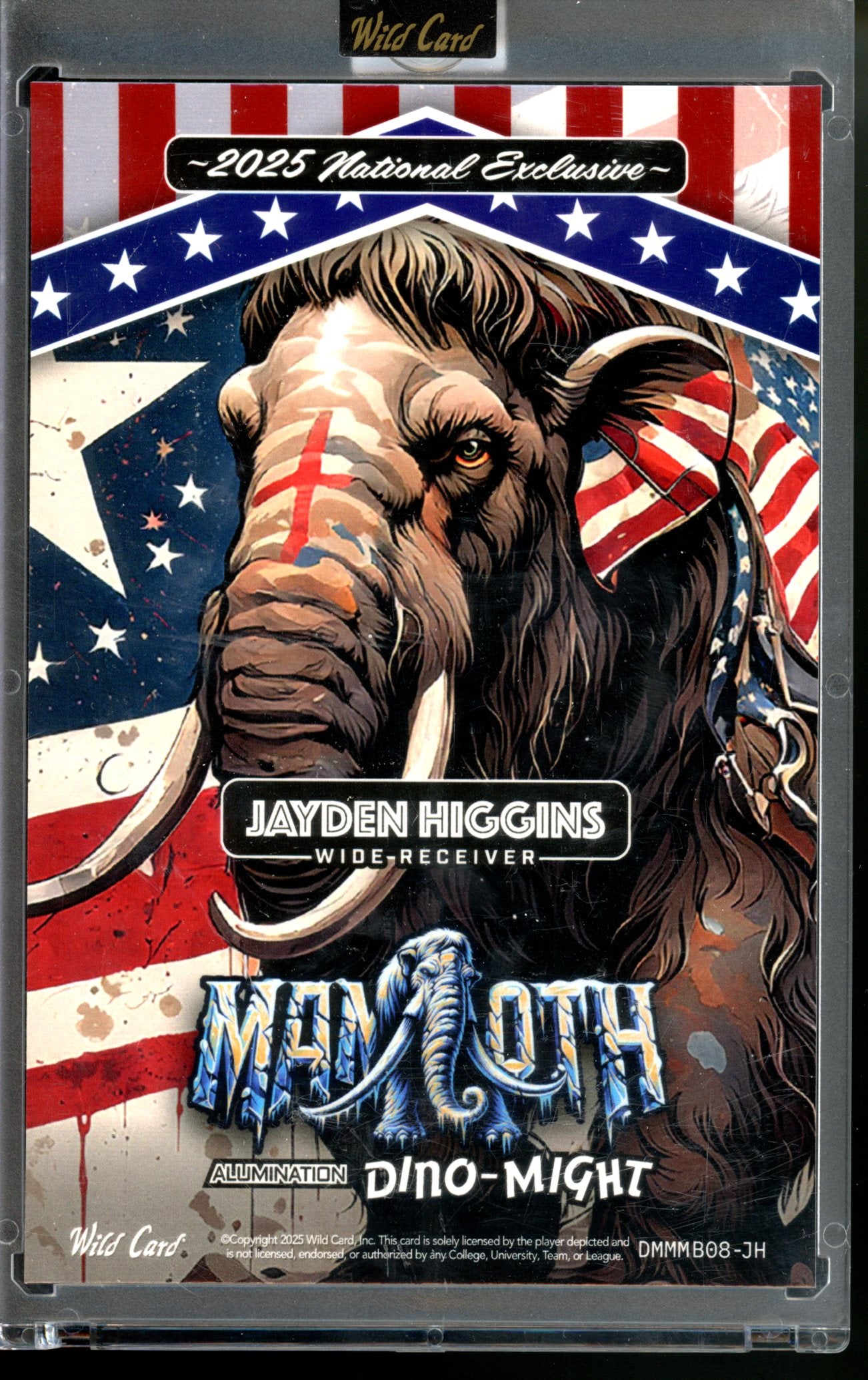 2025 Wild Card Mammoth National NSCC Exclusive Jayden Higgins Jumbo RC SCOPE #1/1