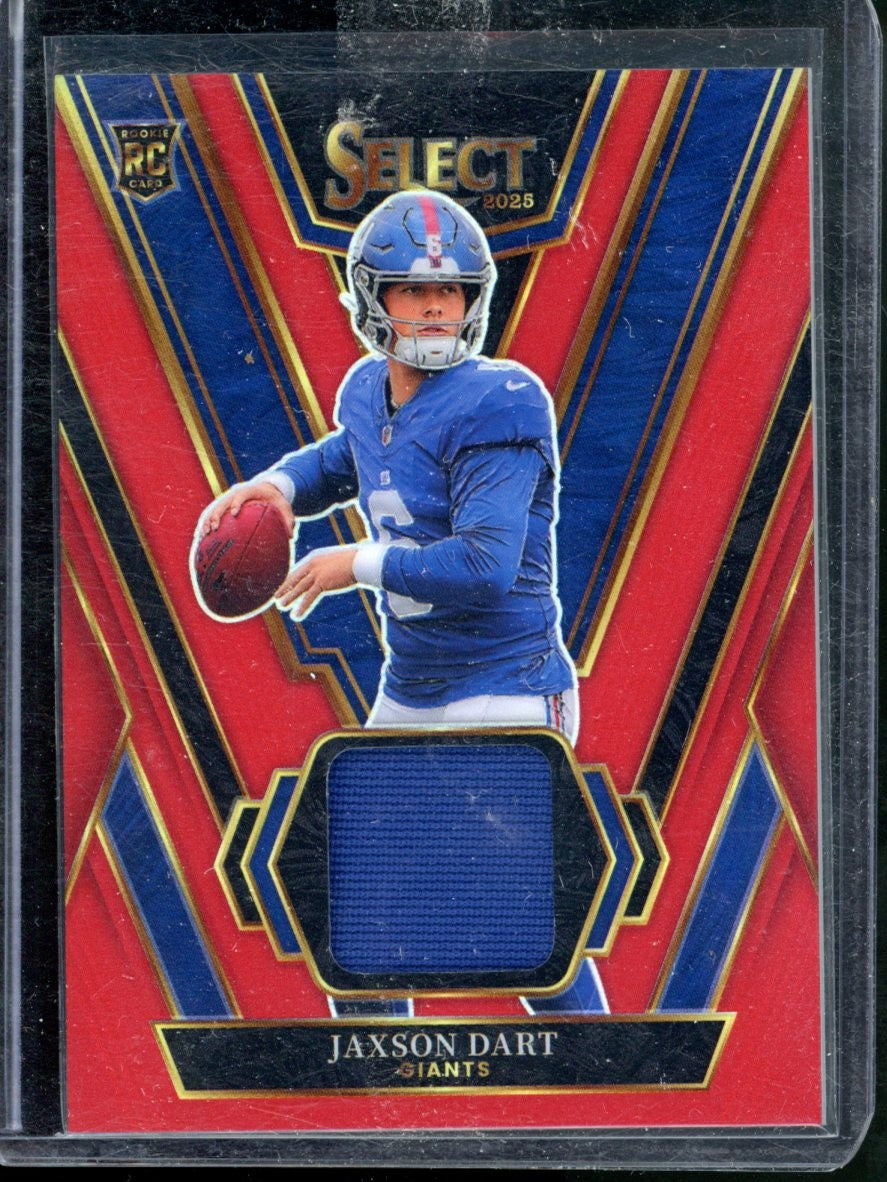 2025 PANINI SELECT JAXSON DART RED PRIZM ROOKIE SWATCHES PATCH COLOR MATCH