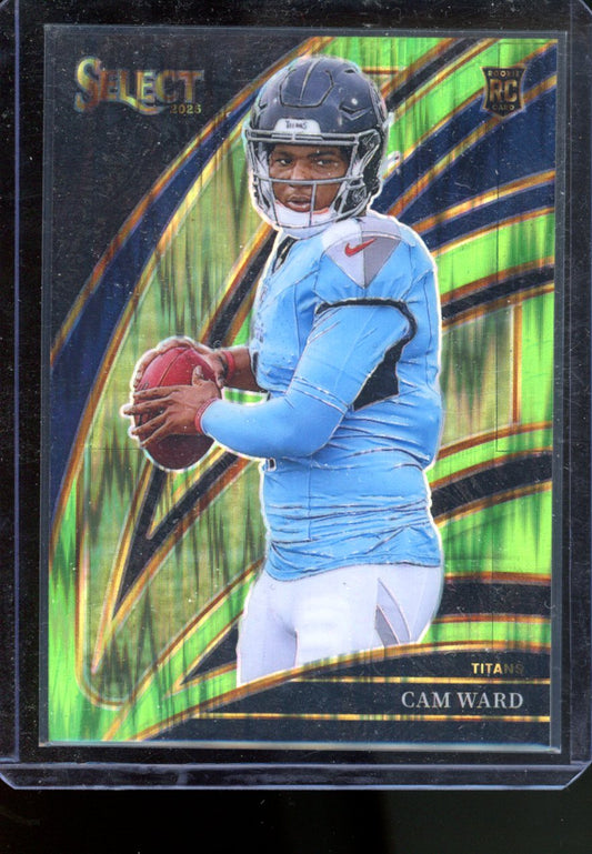 2025 PANINI SELECT CAM WARD RC CLUB LEVEL NEON GREEN SHOCK /699