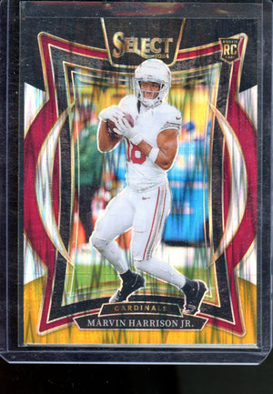2024 PANINI SELECT MARVIN HARRISON JR BLACK GOLD PRIZM SHOCK RC CONCOURSE