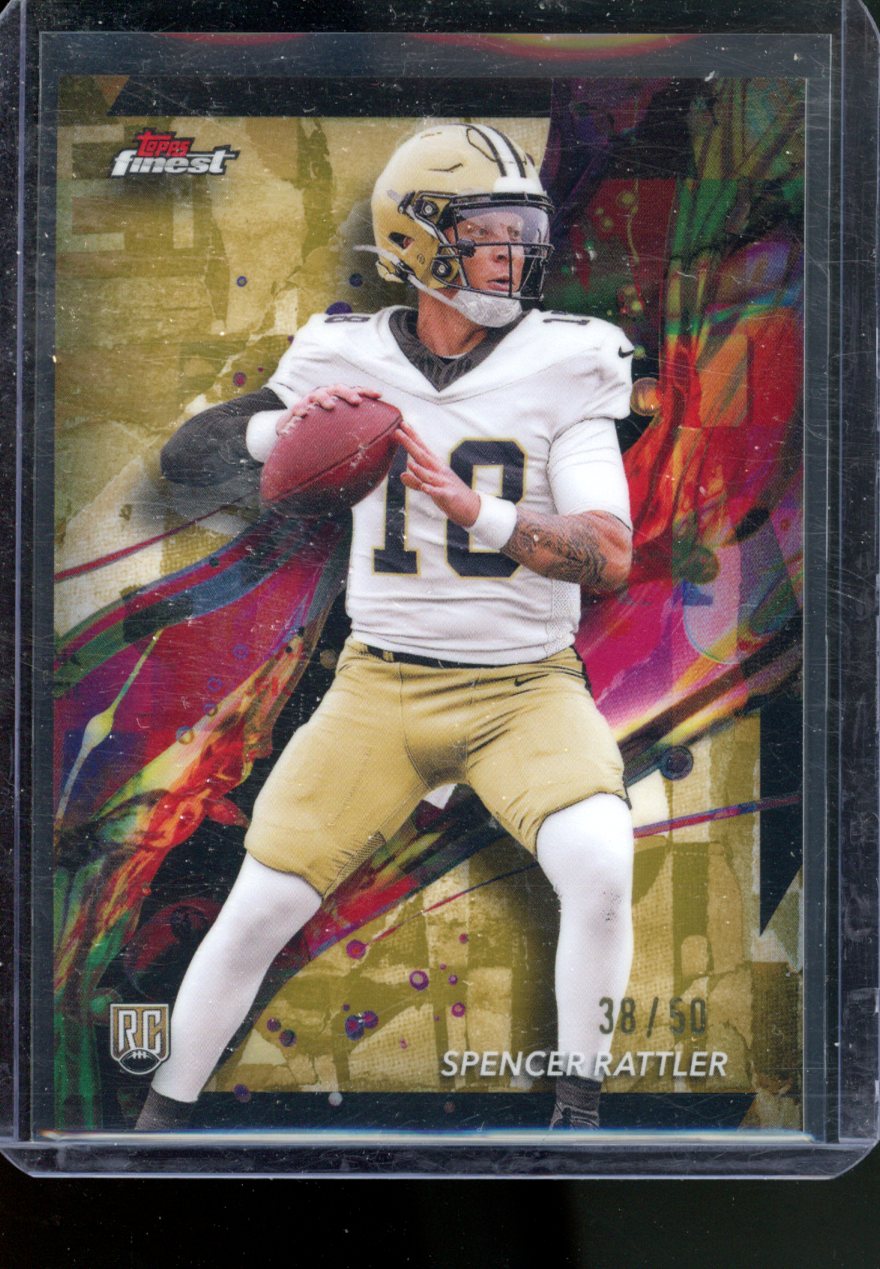 2024 TOPPS FINEST SPENCER RATTLER RC GOLD REFRACTOR /50