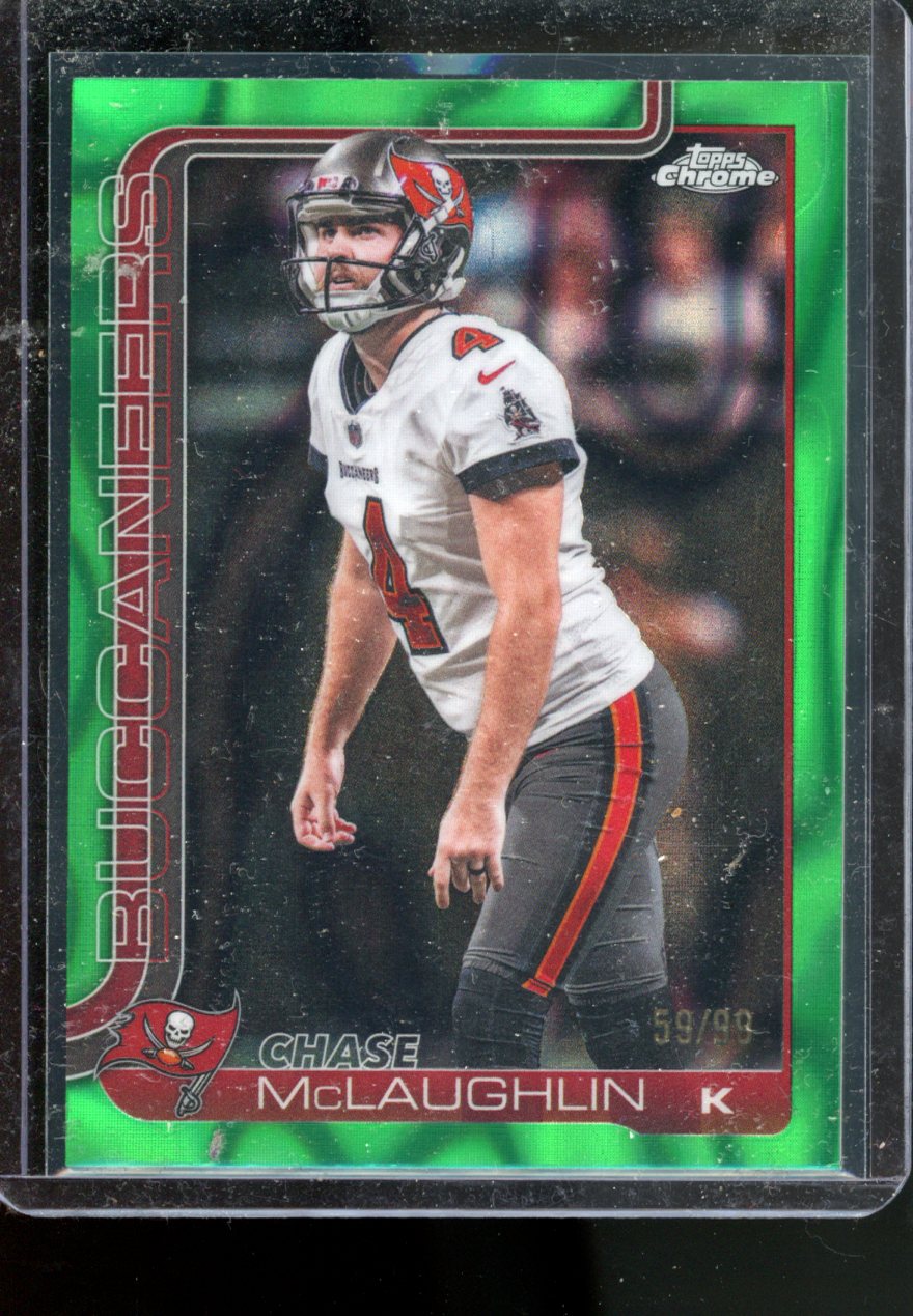 2025TOPPS CHROME CHASE MCLAUGHLIN GREEN LAVA /99