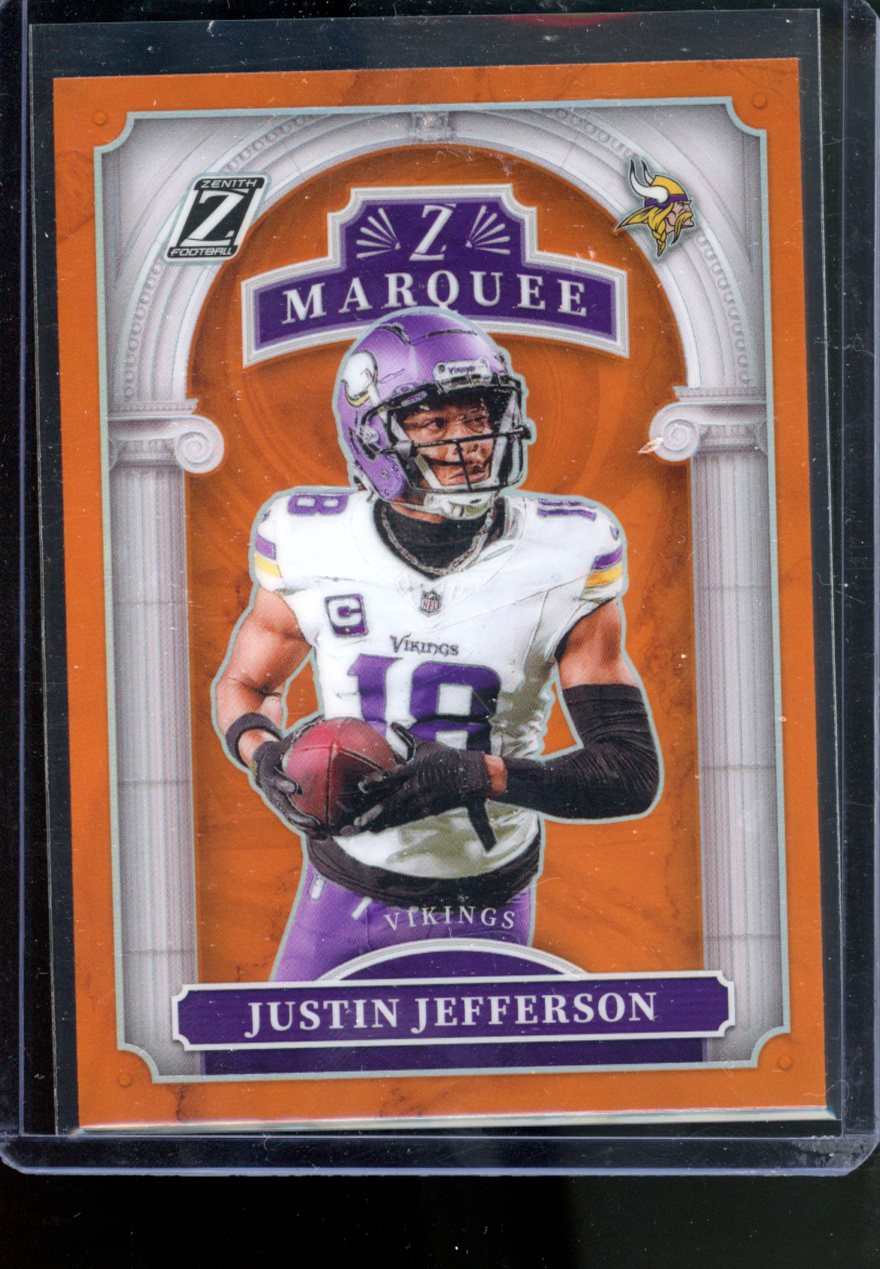 2024 PANINI ZENITH JUSTIN JEFFERESON Z MARQUEE ORANGE PRIZM