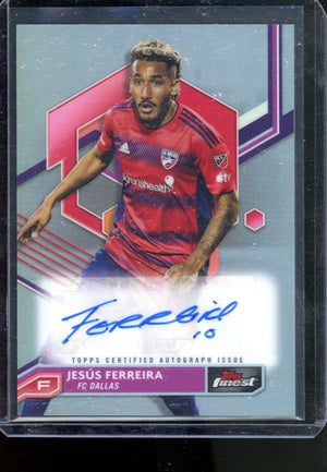 2023 TOPPS FINEST MLS JESUS FERREIRA CERTIFIED AUTO #A-JF FC DALLAS