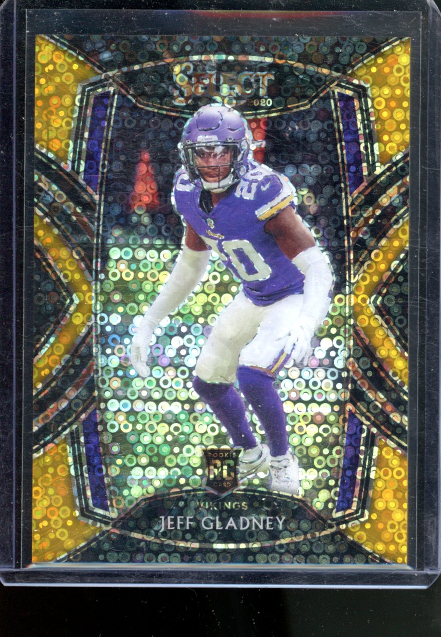 2020 PANINI SELECT JEFF GLADNEY ROOKIE GOLD DISCO CLUB LEVEL /10 RIP