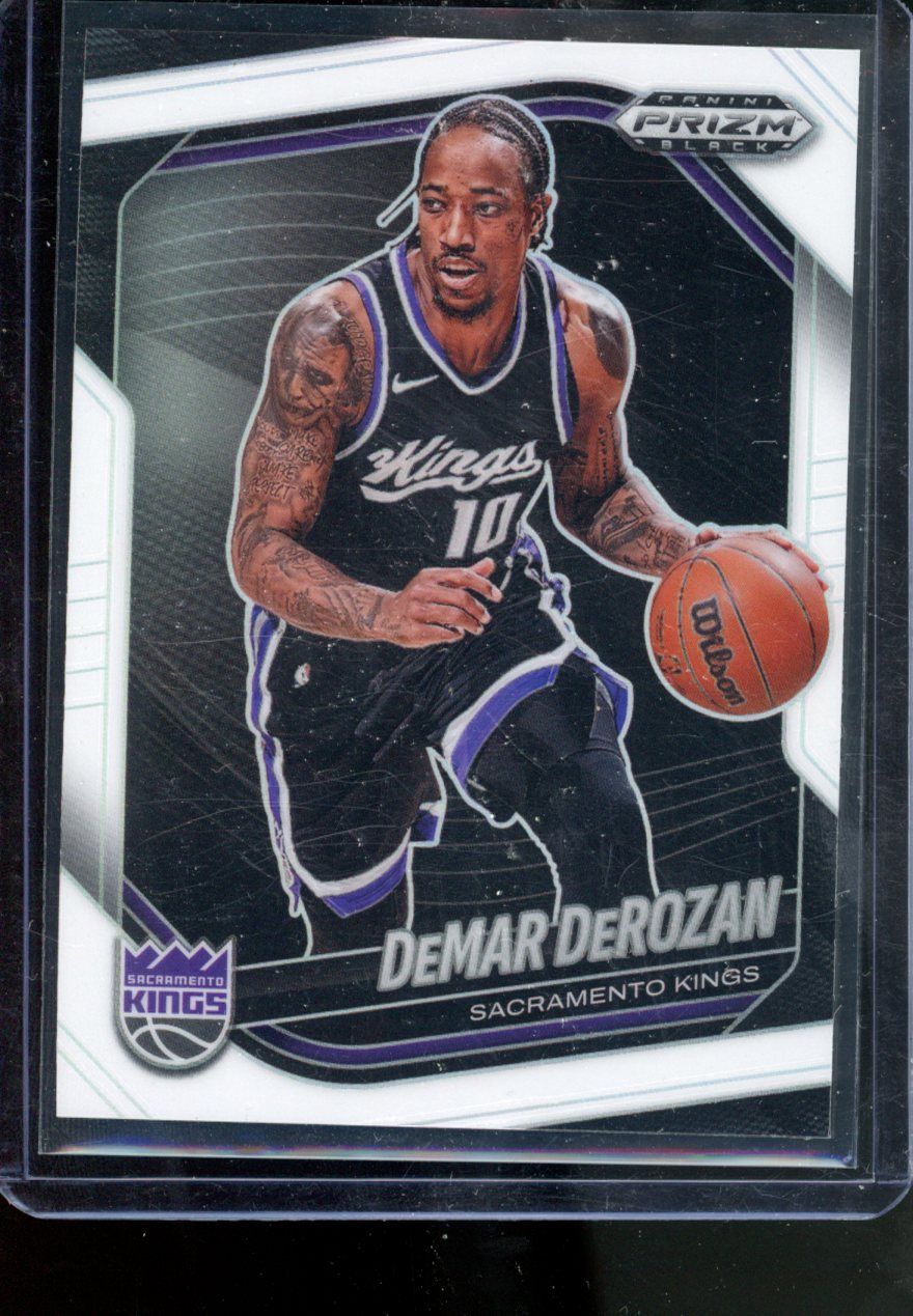 2024-25 PANINI PRIZM BLACK DEMAR DEROZAN WHITE PRIZM /175