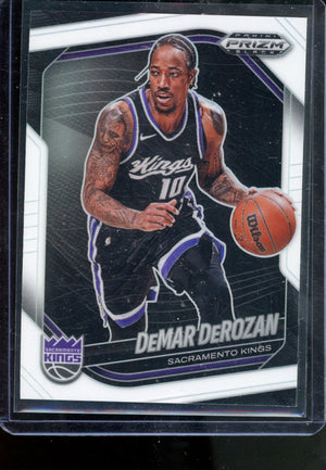 2024-25 PANINI PRIZM BLACK DEMAR DEROZAN WHITE PRIZM /175