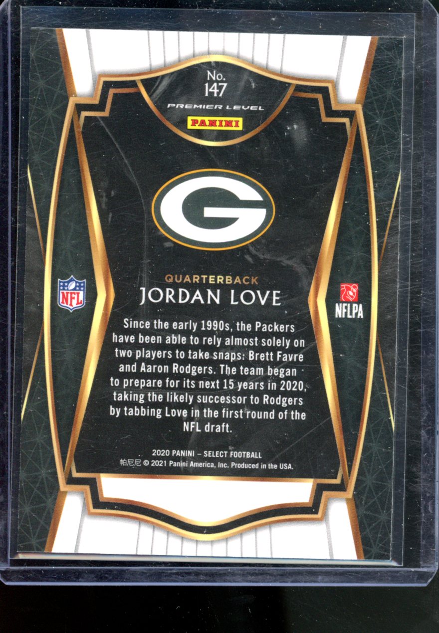 2020 PANINI SELECT JORDAN LOVE PREMEIR LEVEL BASE ROOKIE