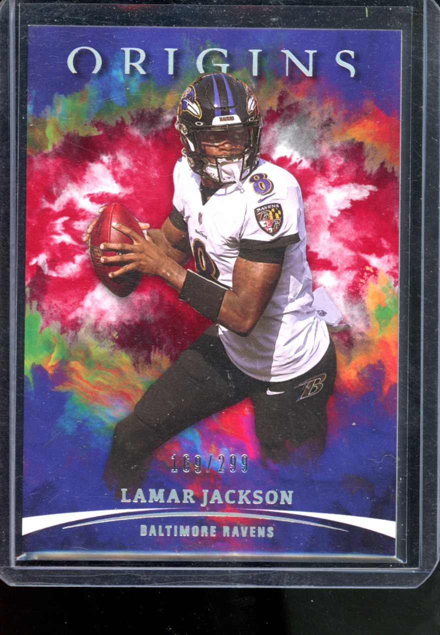 2021 PANINI ORGINS LAMAR JACKSON RED /299