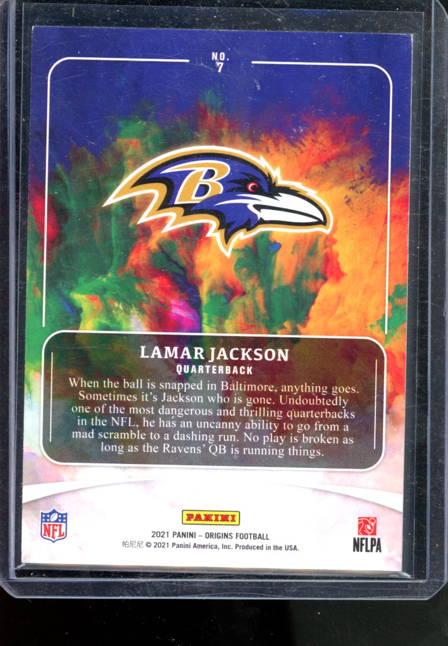2021 PANINI ORGINS LAMAR JACKSON RED /299