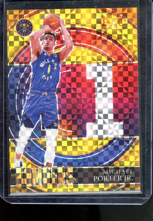2021-22 PANINI SELECT NUMBERS MICHAEL PORTER JR GOLD /10