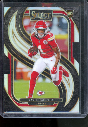 2024 PANINI SELECT XAVIER WORTHY ROOKIE DIE-CUT PRIZM PREMIER LEVEL