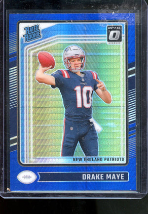 2024 PANINI DORUSS OPTIC DRAKE MAYE RATED ROOKIE BLUE HYPER PRIZM