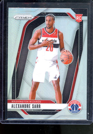 2024-25 PANINI PRIZM ALEXANDRE SARR SILVER ROOKIE PRIZM #264