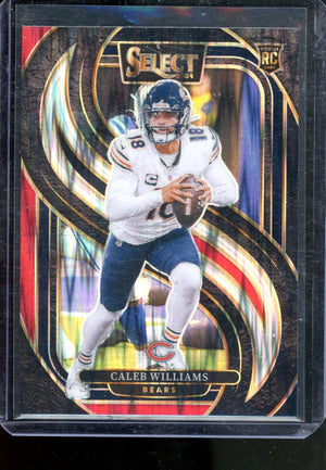 2024 PANINI SELECT CALEB WILLIAMS RED BLACK SHOCK RC PREMIER LEVEL
